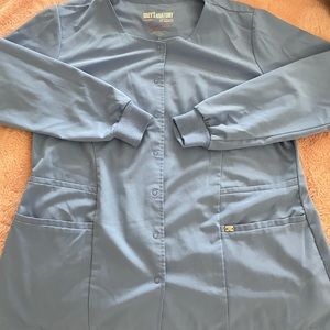 Greys anatomy signature jacket, ceil blue, XL, pockets